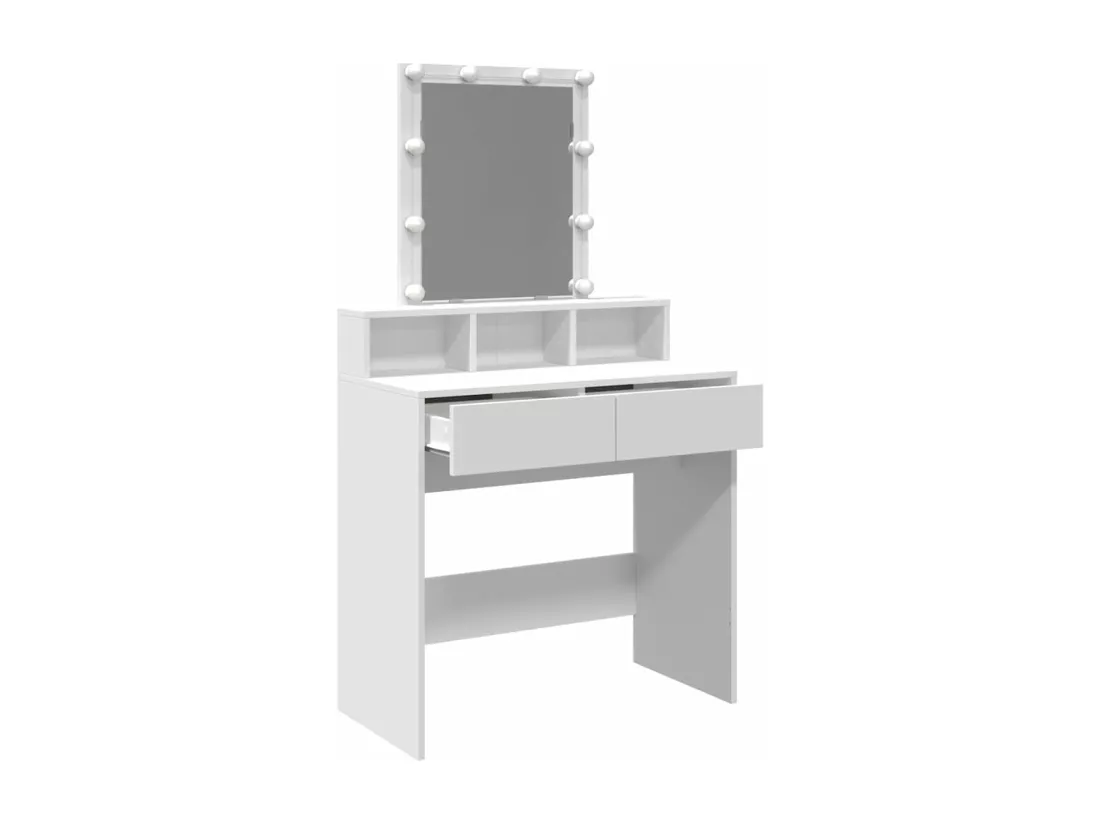 Coiffeuse avec LED blanc 80x41x144,5 cm
