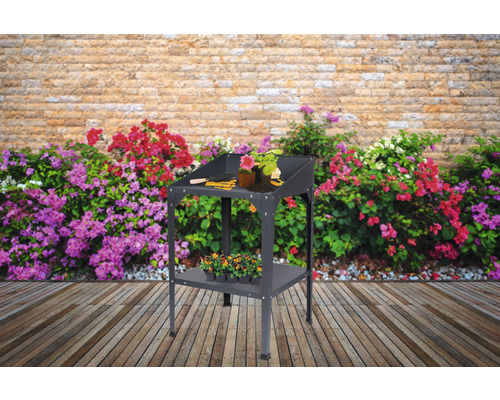 Plantentafel 60 x 60 x 83/100 cm antraciet