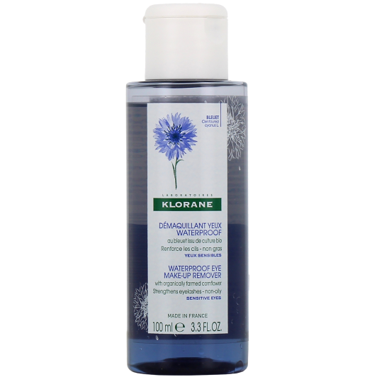 Klorane Fluide Démaquillant Yeux Waterproof au Bleuet