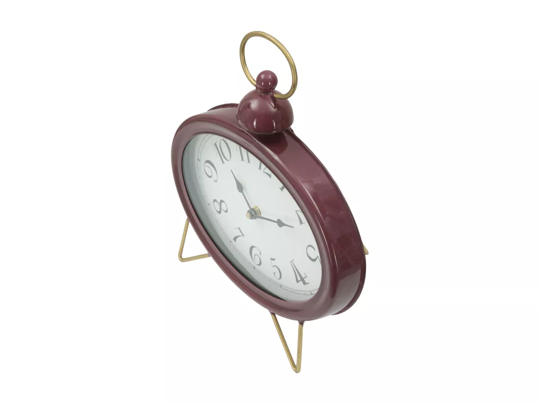 Horloge en métal rouge cm 8,5x5,5x33,5