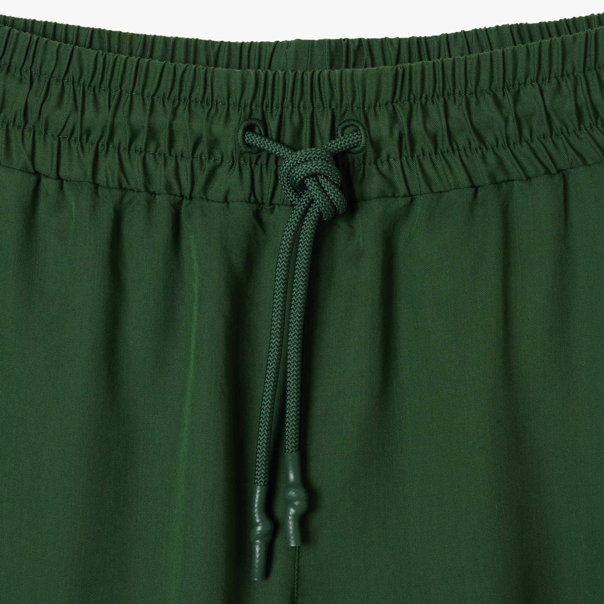 Short fluide en lyocell Shorts - Vert - Lacoste - Femme