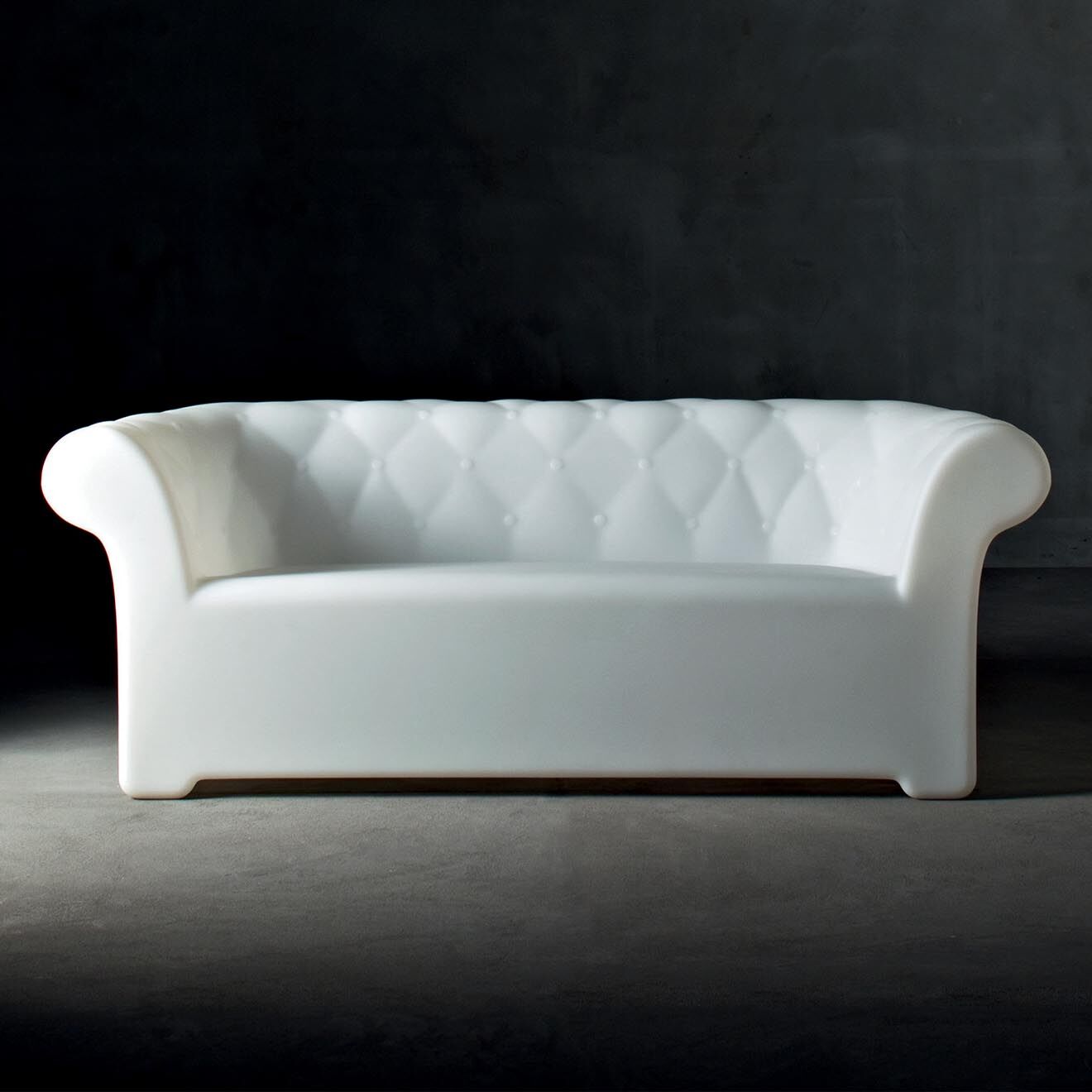 Serralunga Canapé Sirchester Design par Bazzicalupo & Mangiarotti blanc - 193x72x82 cm