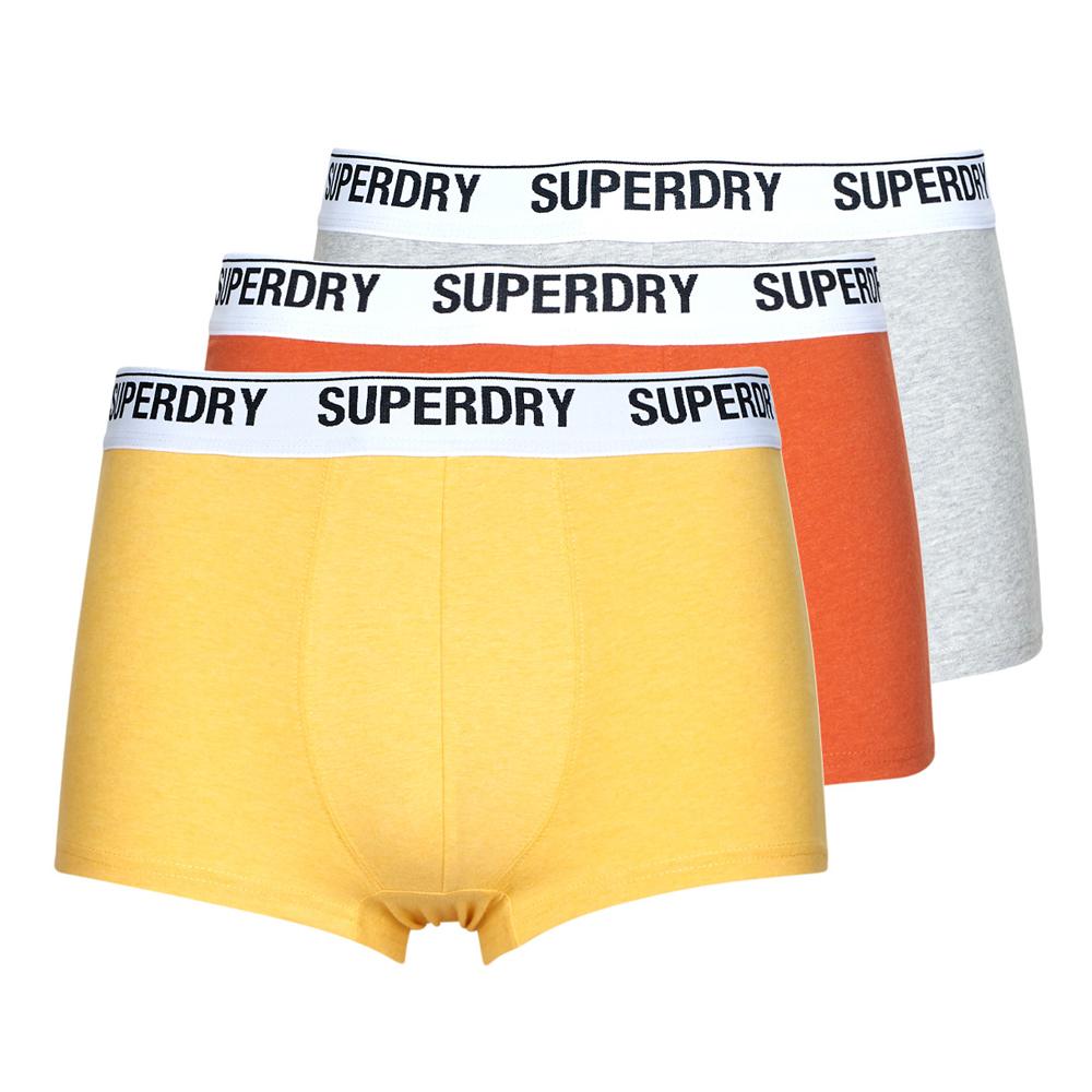 Superdry X3 Boxers Jaune/Orange/Gris Homme Superdry Trunk