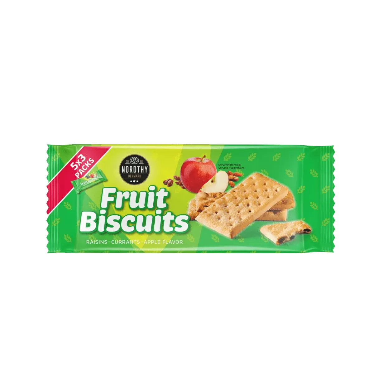 Nordthy Fruit Biscuits Apple - 218 g