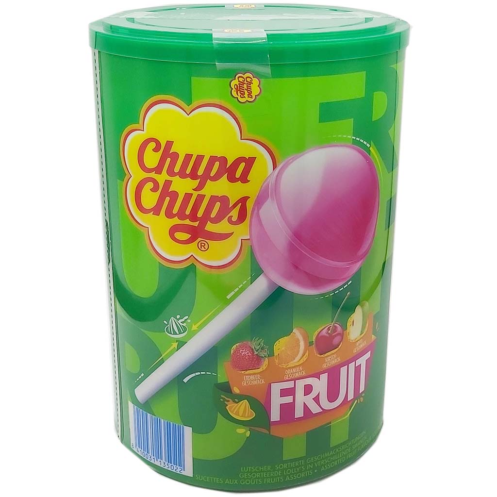 Chupa Chups Frucht Lutscher 100er Dose MHD:28.7.27