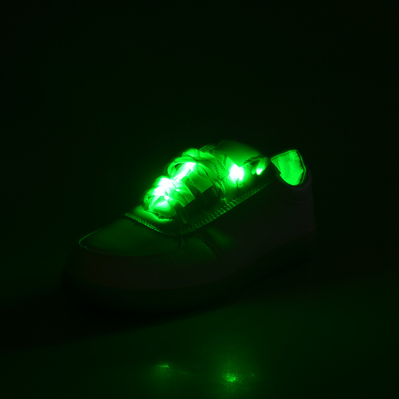 (1 Paar) 120cm LED Schnürsenkel Leuchtende Schuhbändel - Grün