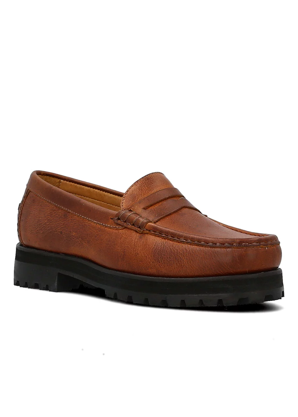 MOCASSIN LUG MOC II CUIR HAVANE