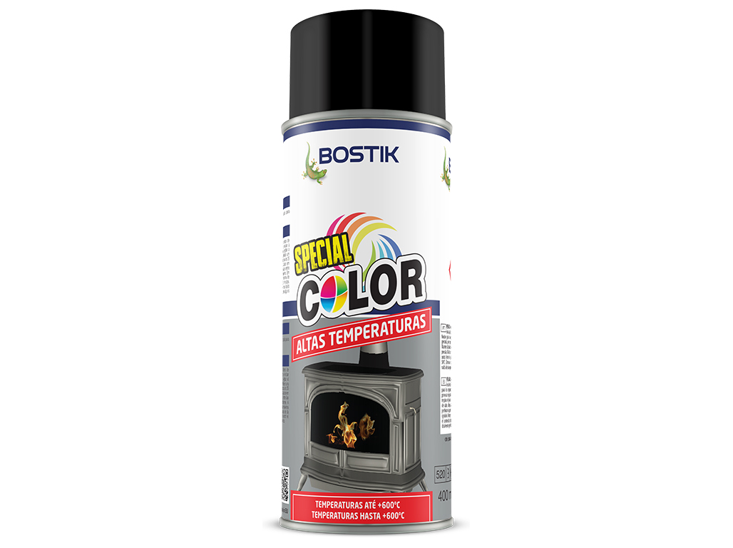 SPRAY BOSTIK 600º GRAUS PRETO 400ML