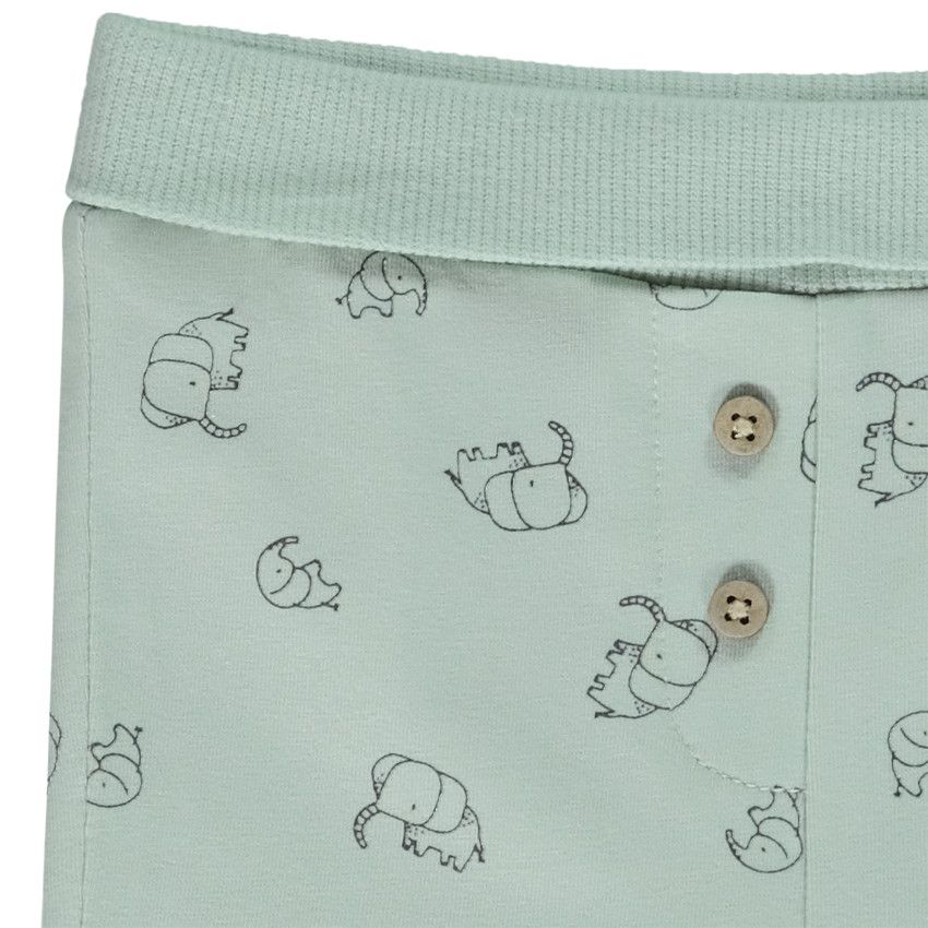 Ensemble 2 pièces avec caleçon évolutif pour bébé garçon - Ecru