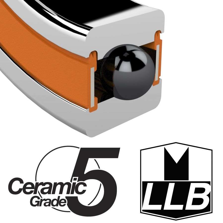 Enduro Bearings LLB ABEC 5 Ceramic Hybrid Lager