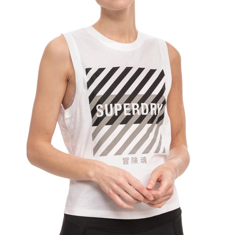Superdry Débardeur Blanc Femme Superdry Training Core