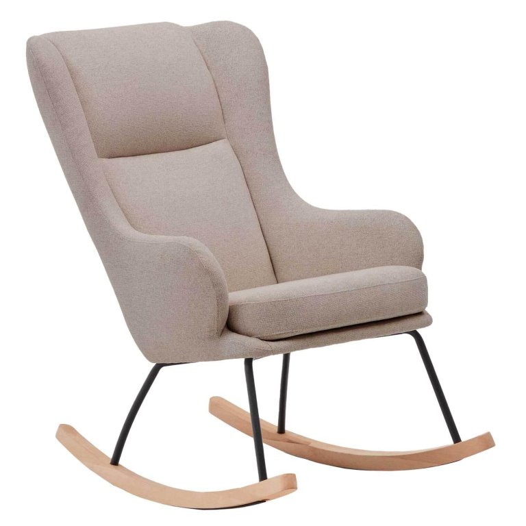 Kave Home Maustin schommelstoel beige