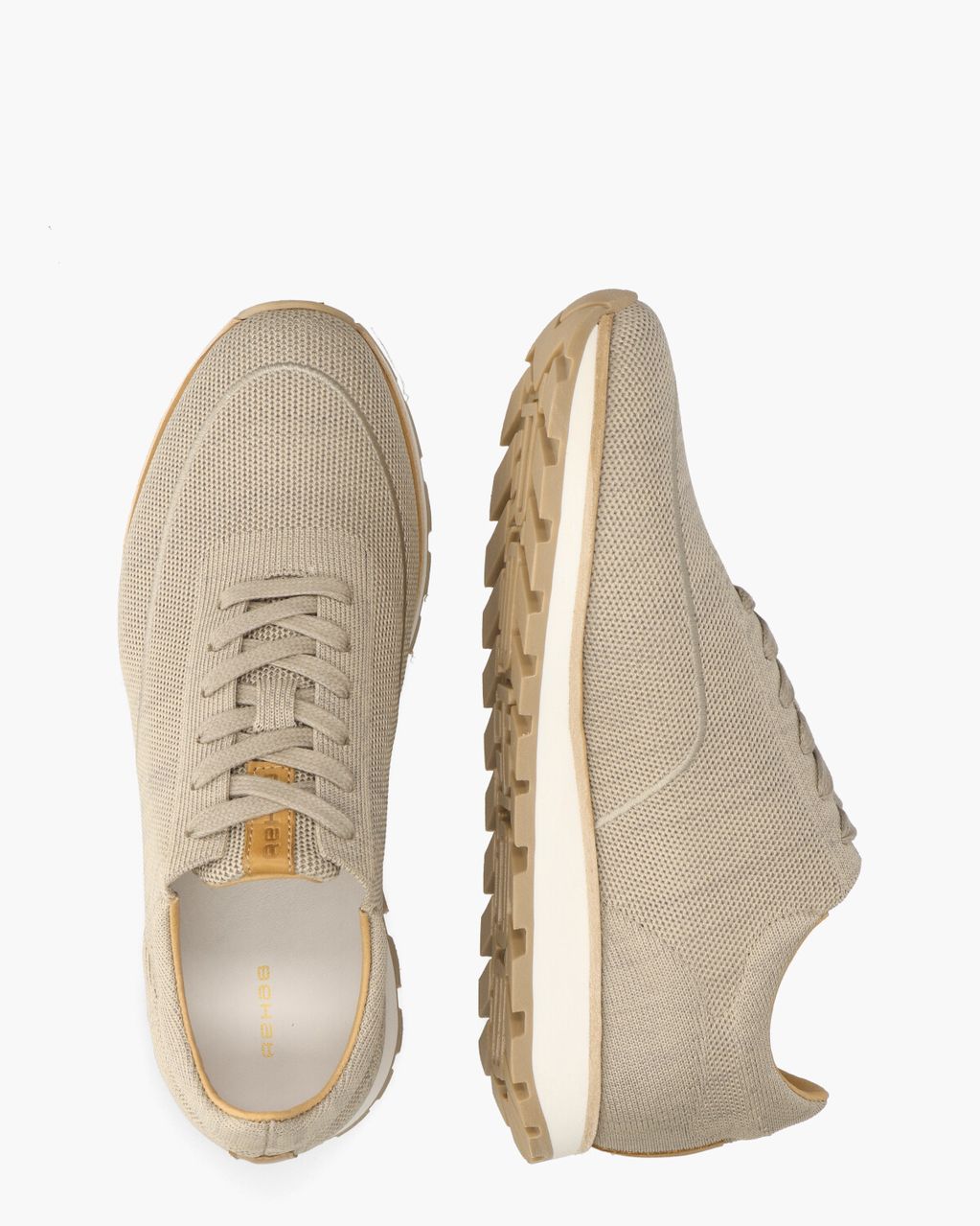 Rehab Mason Knit Beige Herensneakers