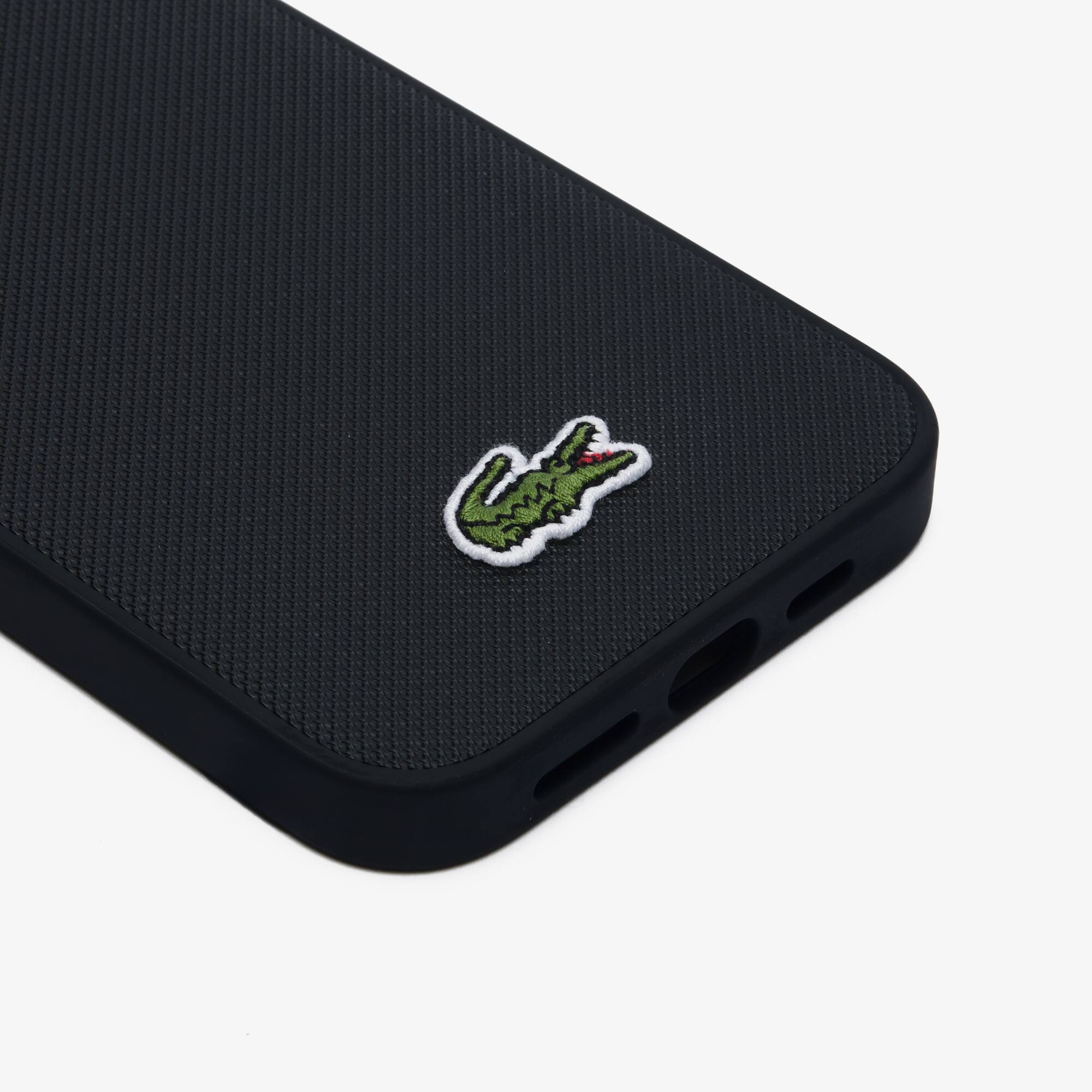 Coque iPhone 15 Max effet petit piqué Coques iPhone - Noir - Lacoste - Unisex