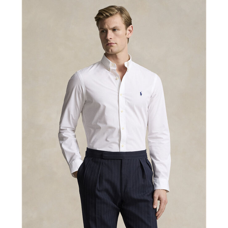 Polo Ralph Lauren Slim Fit Stretch Poplin Shirt Hvid