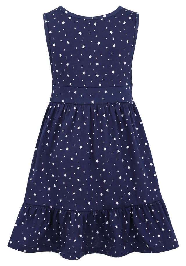 KIDSWORLD Jerseykleid »2tlg. Shirtkleid + Haarband im niedlichen Sternen-Allover« Set, 2 Stk. tlg. festliche Anlässe,  knielang,  verspielter Stil,  aus Baumwolle