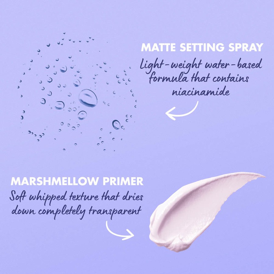 NYX Professional Makeup Prep & Set Duo Setting Spray Matte Finish + Marshmellow Primer