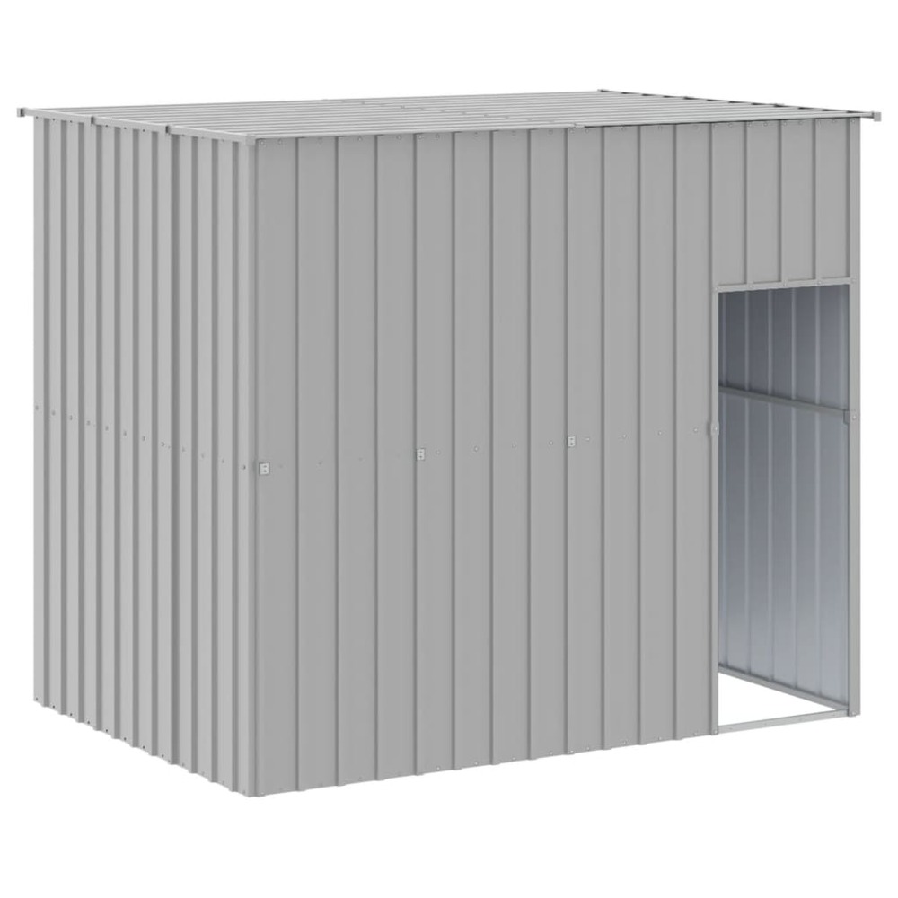 Niche pour chien avec toit gris clair 214x153x181 cm