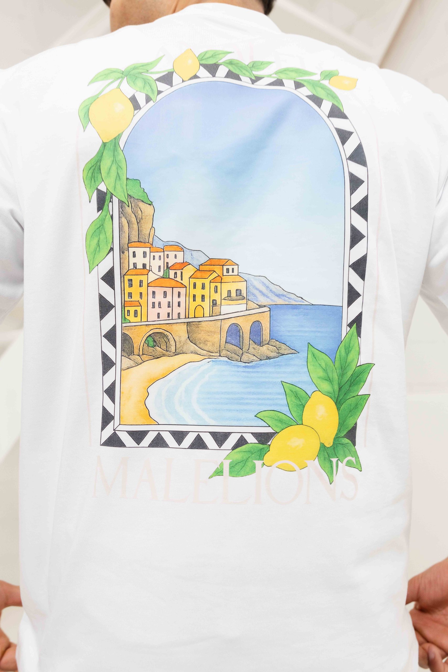Malelions Amalfi Window T-Shirt Heren Wit