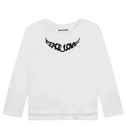 Zadig & Voltaire Bluse - Weiß m. Schwarz