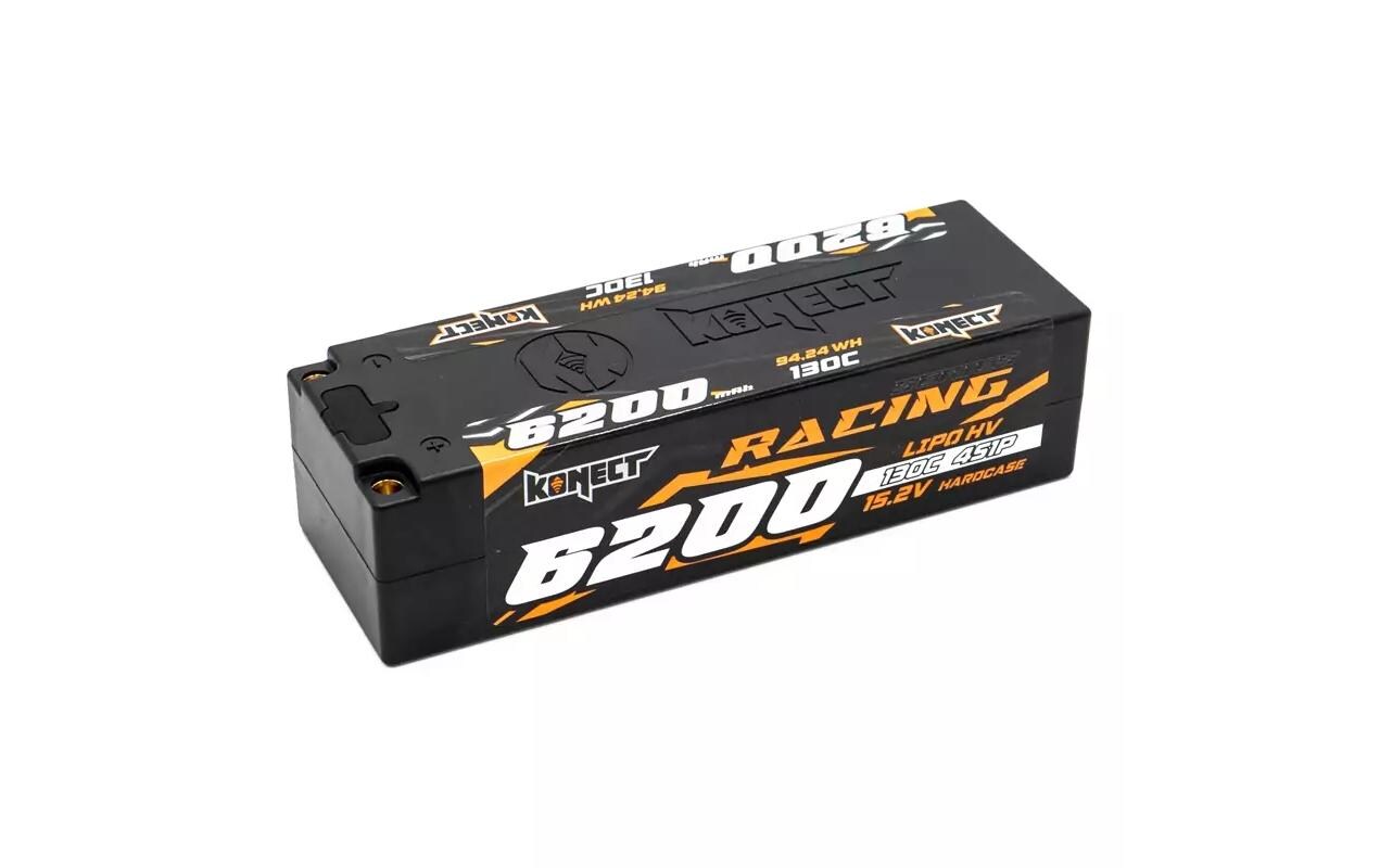 RC-Akku LiHV 6200 mAh 15.2 V 130C Racing Series<br>4S LiPo High Voltage Akku für RC-Fahrzeuge