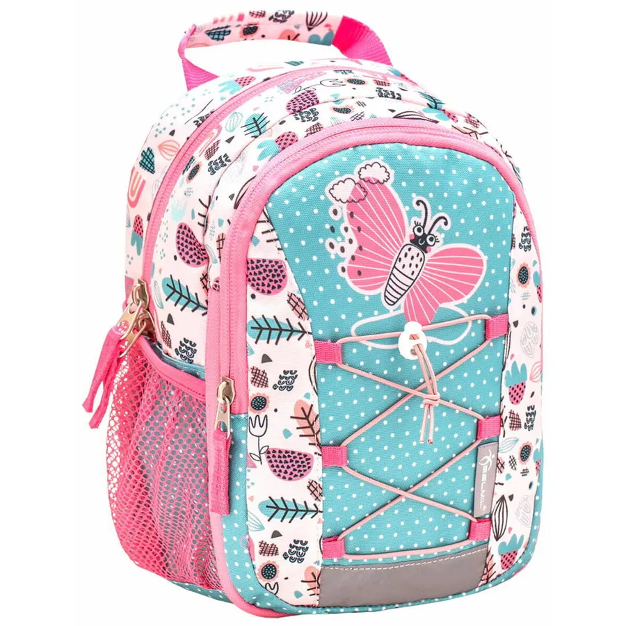Belmil Kindergartenrucksack Mini Kiddy Kindergartenrucksack für 1-3 Jährige Kinder mit Brustgurt Little Butterfly