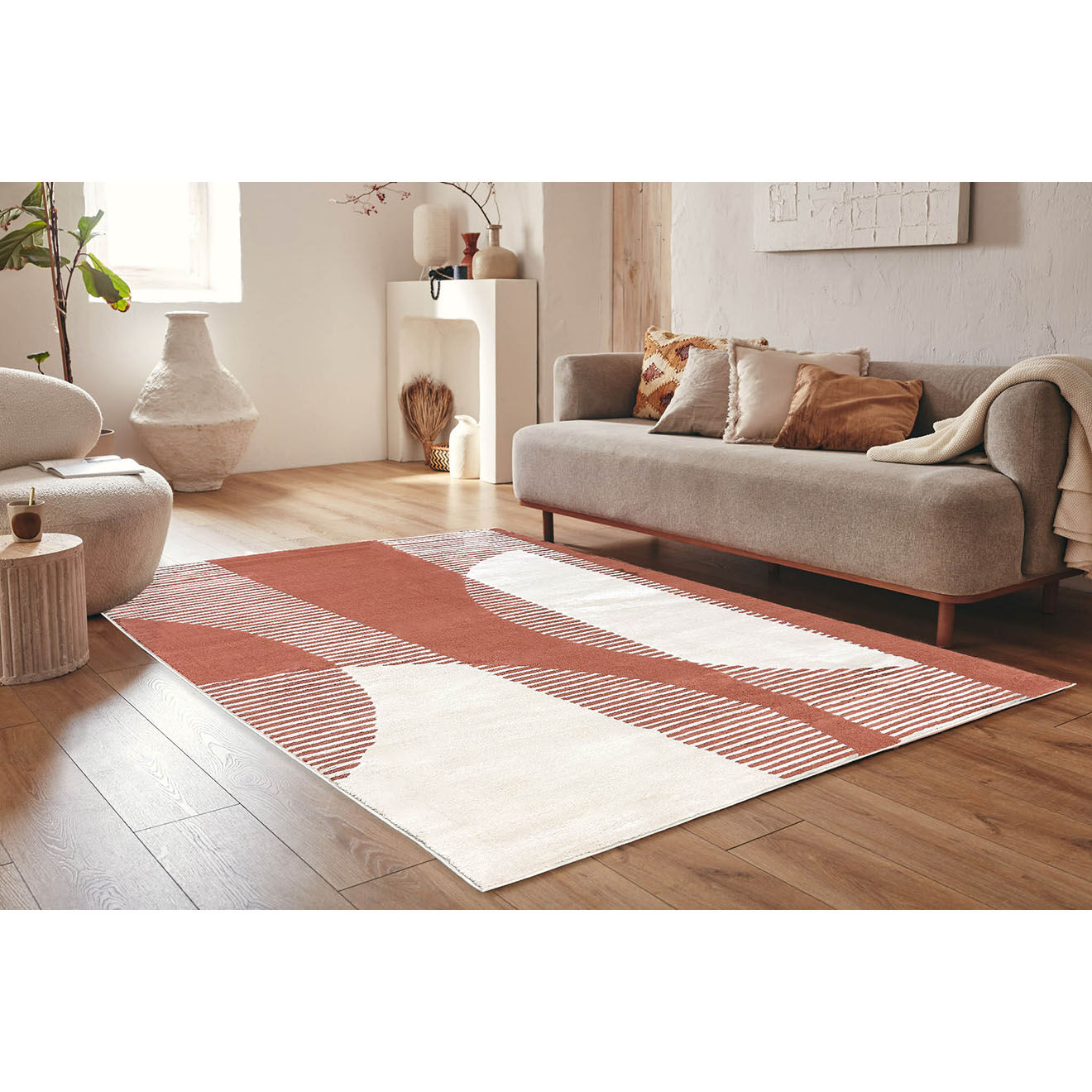 Nazar Rugs Tapis Nely 791 brun - 80x150 cm