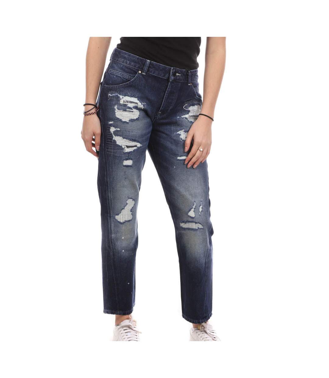 Jean Relaxed Bleu Femme Guess Vanille