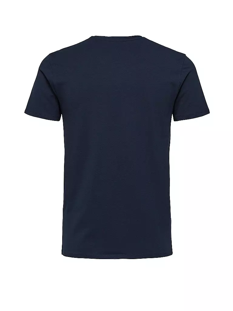 SELECTED T-Shirt SLHNEWPIMA blau