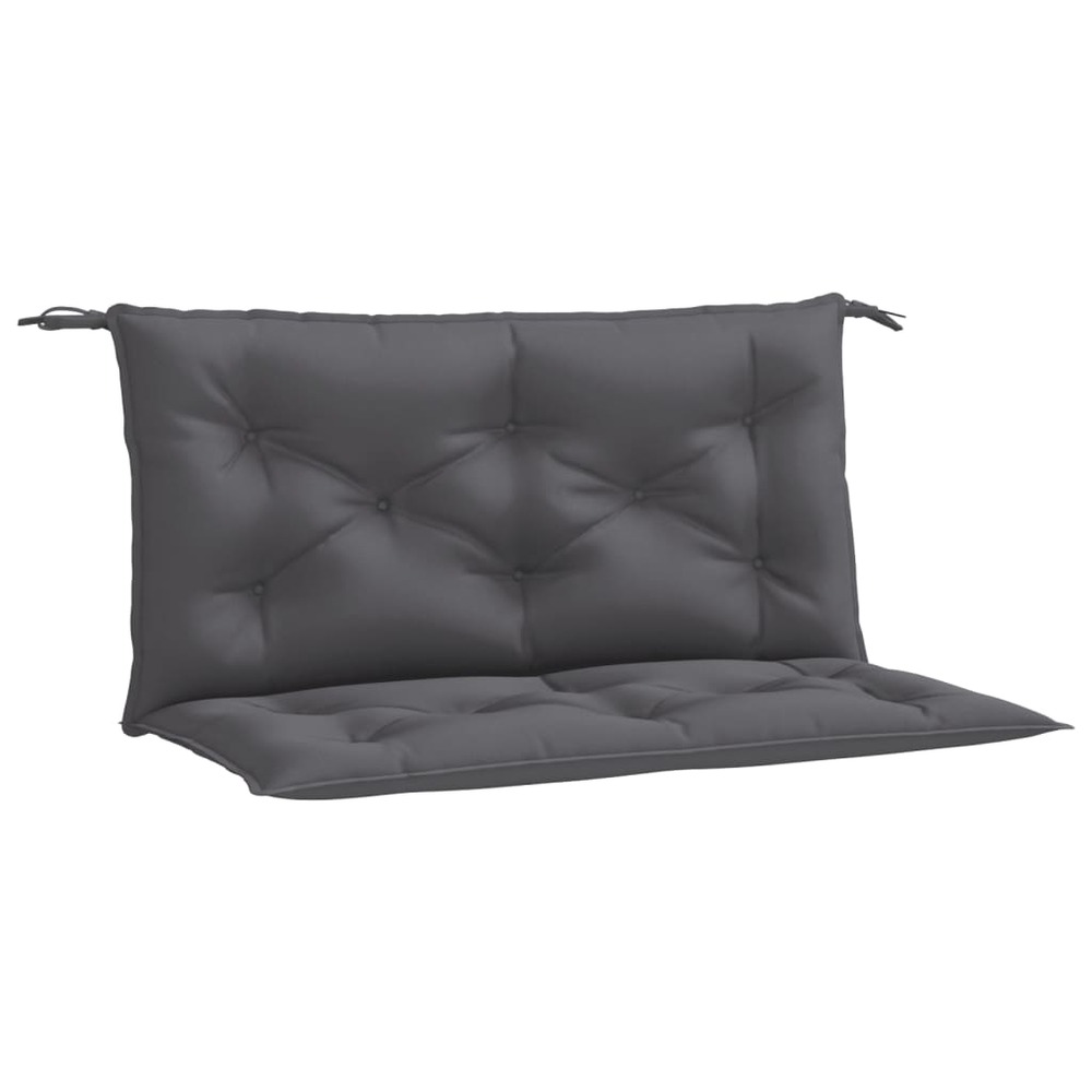 Coussins de banc de jardin 2 pcs anthracite tissu oxford