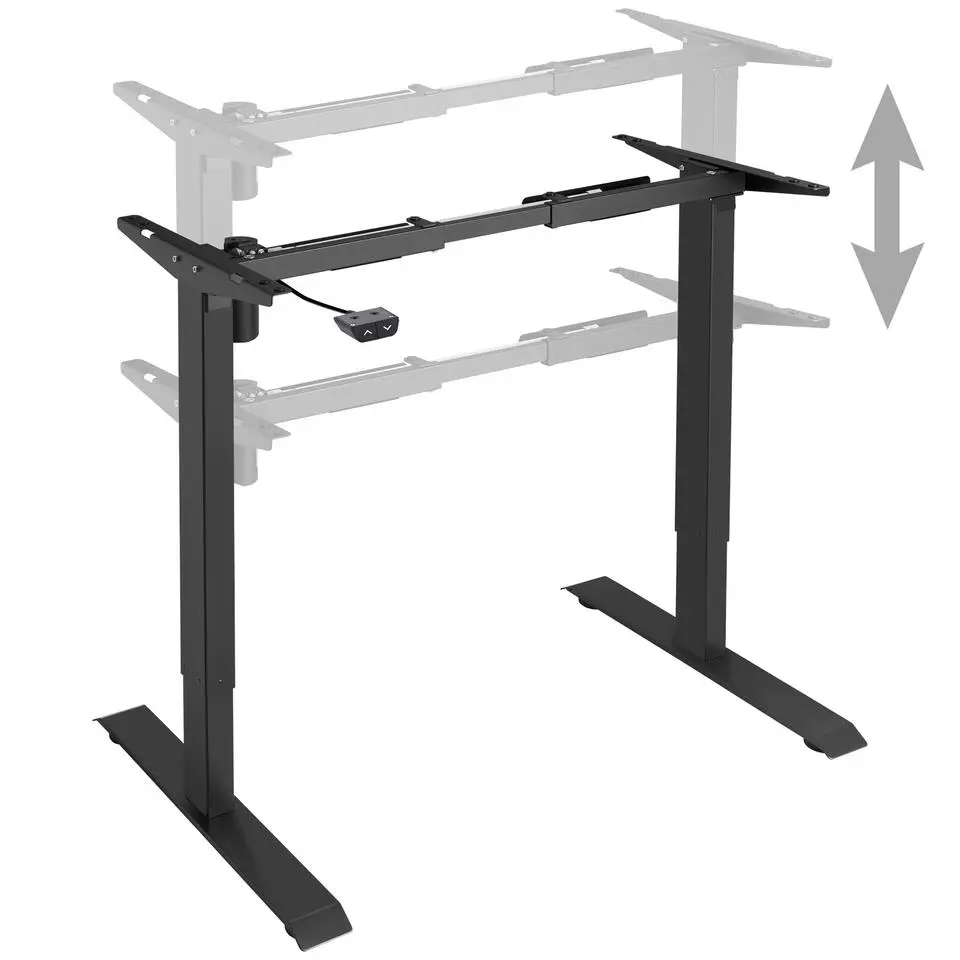 tectake Tafelonderstel elektrisch in hoogte verstelbaar 85-129x65x71-121cm