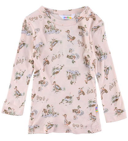 Joha Bluse - Bambus - Rosa m. Enten
