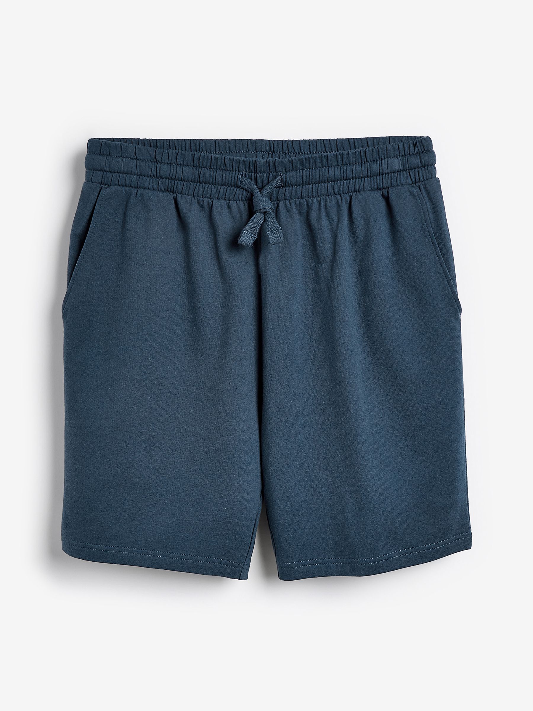 Blauw/grijs - Set van 2 lichtgewicht 100% katoenen joggershorts