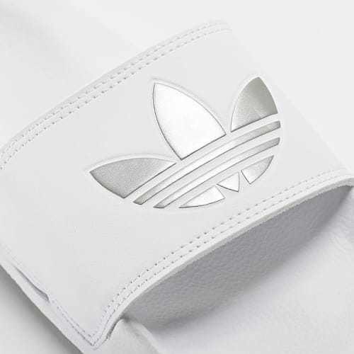 Claquettes Femme Adilette Lite GZ6197 Blanc Argenté