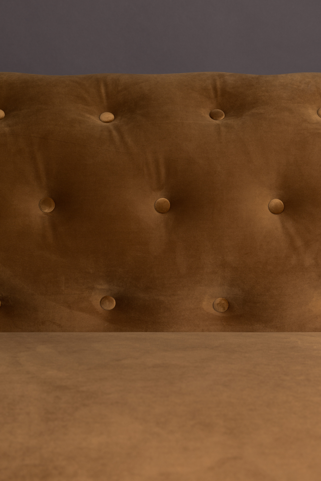 3-zits bank Chester velvet Dutchbone Chester Velvet 3-zits bank goud