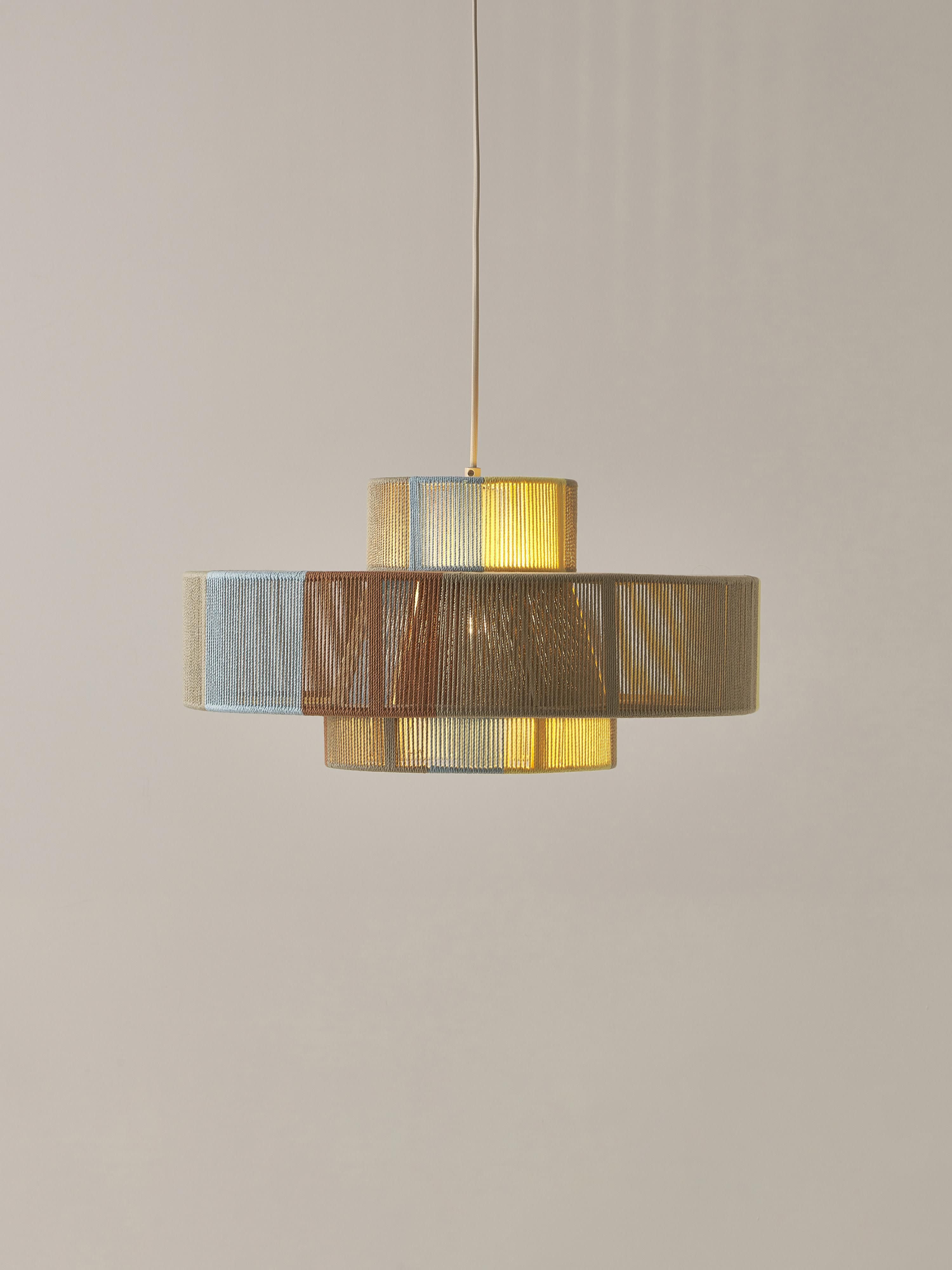Grote hanglamp Lace uit linnendraden