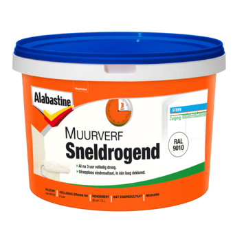 Alabastine muurverf sneldrogend RAL 9010 5 l