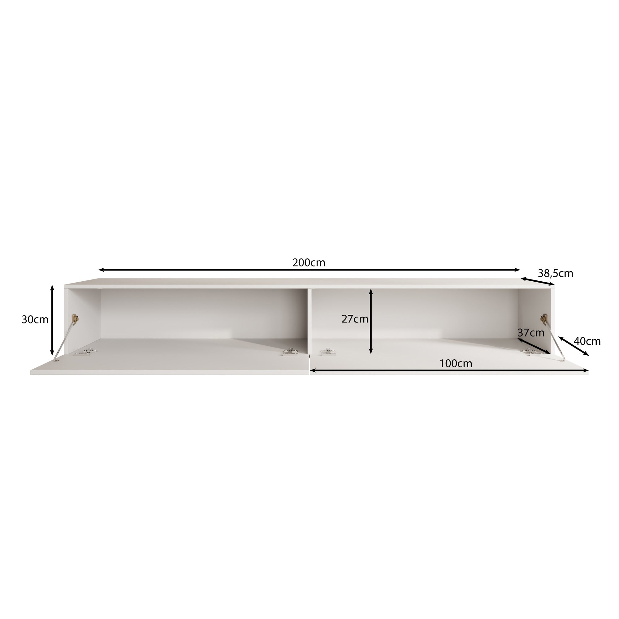 Palm - TV-Meubel - Beige - 200x40x30 cm