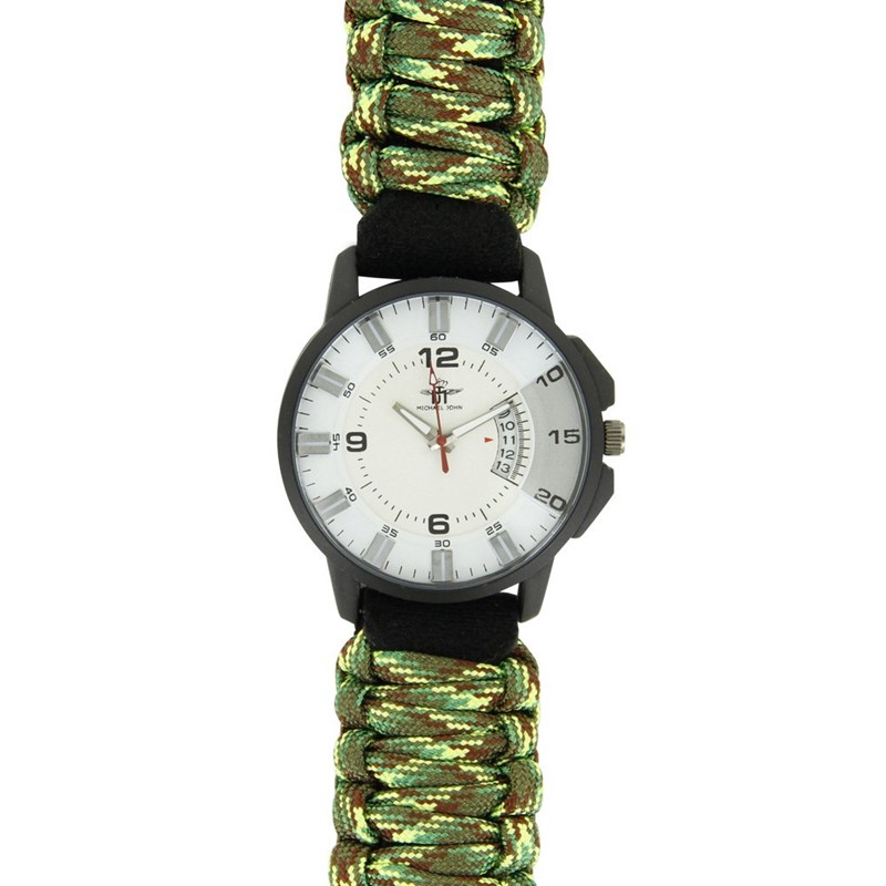 Montre Homme M. JOHN bracelet Cuir Vert