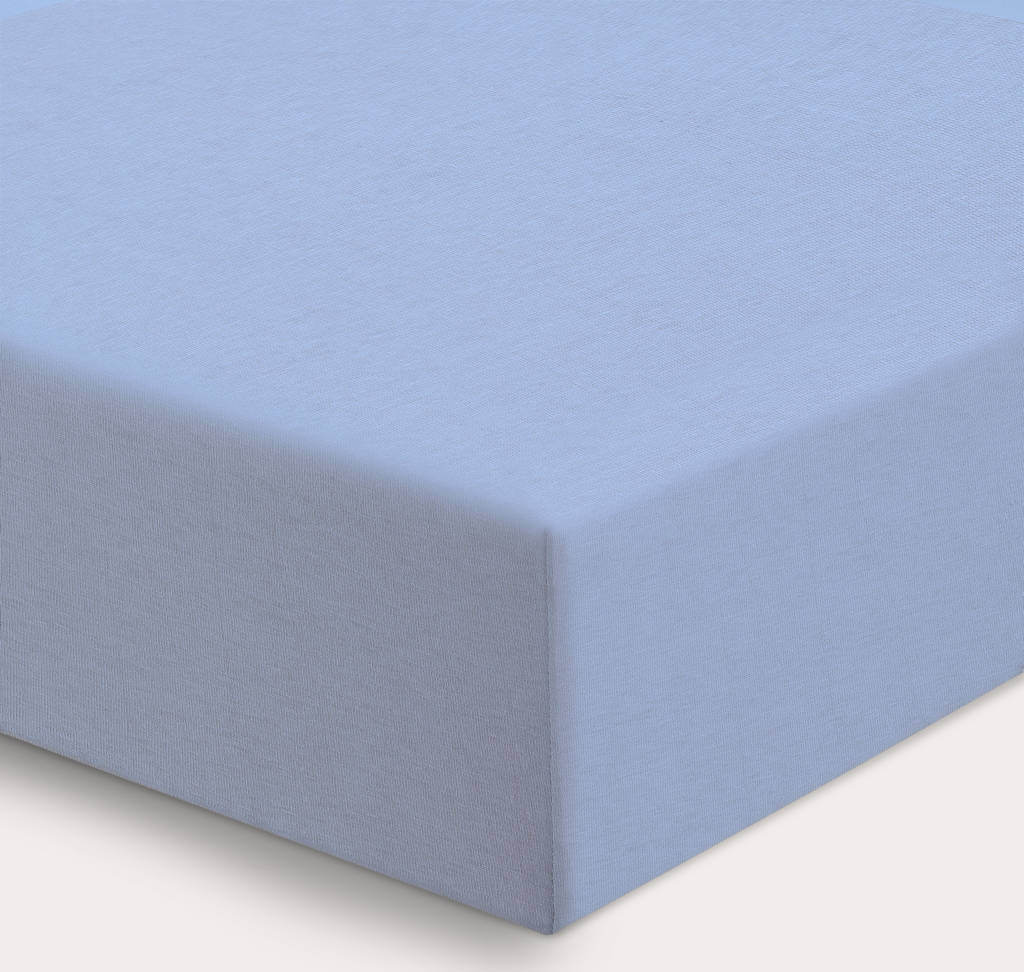 wieg hoeslaken jersey 40x80 lichtblauw