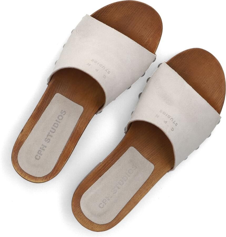 COPENHAGEN STUDIOS Slippers Dames Cph798 Maat: 38 Materiaal: Suède Kleur: Beige