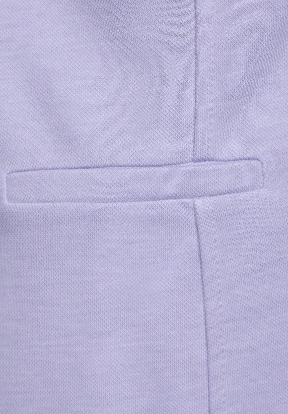 Basic Piqué Blazer - shiny lilac