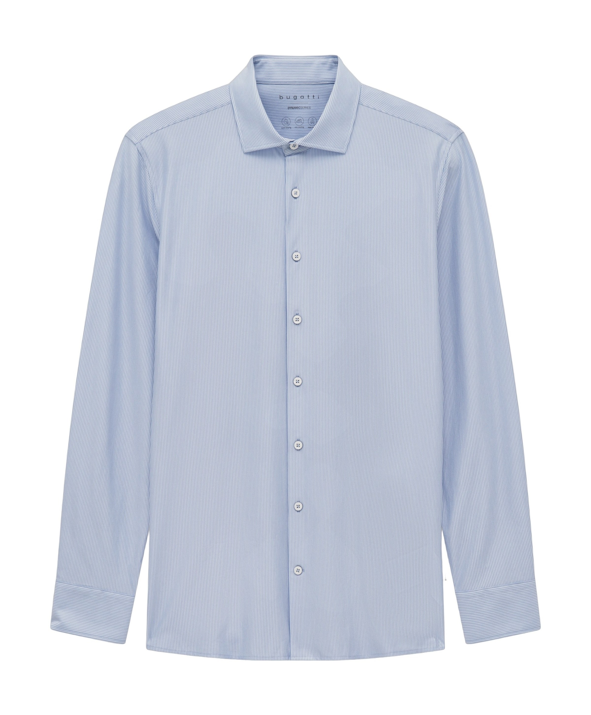 Bugatti Heren overhemd lange mouw blauw