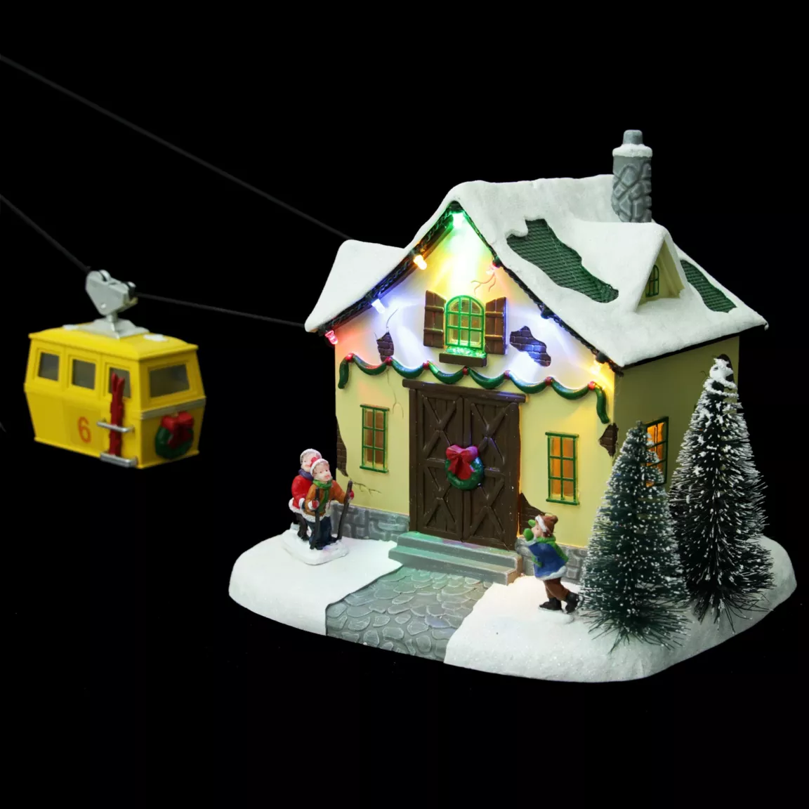 Village de Noël lumineux, musical et animé Télépherique