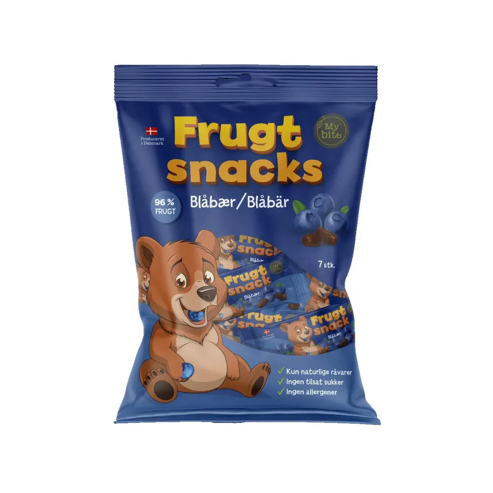 Nordthy Frugt Snacks Blåbær - 7 stk.