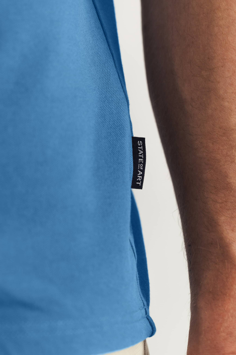 State of Art blauwe heren polo