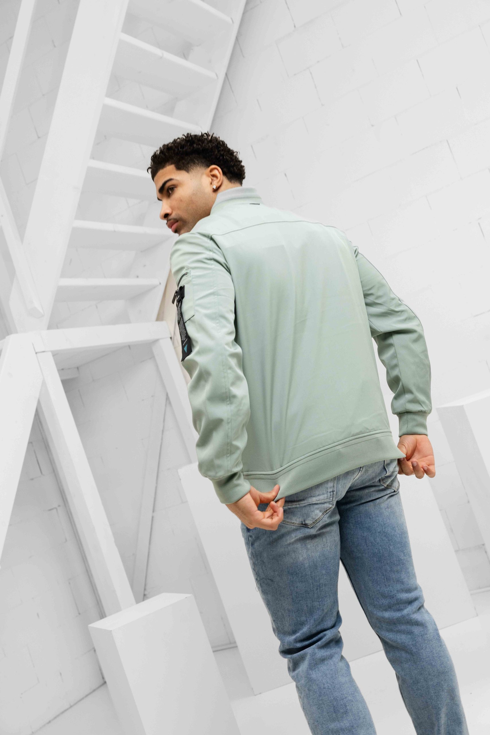 Pure Path Padded Soft Shell Jas Heren Groen