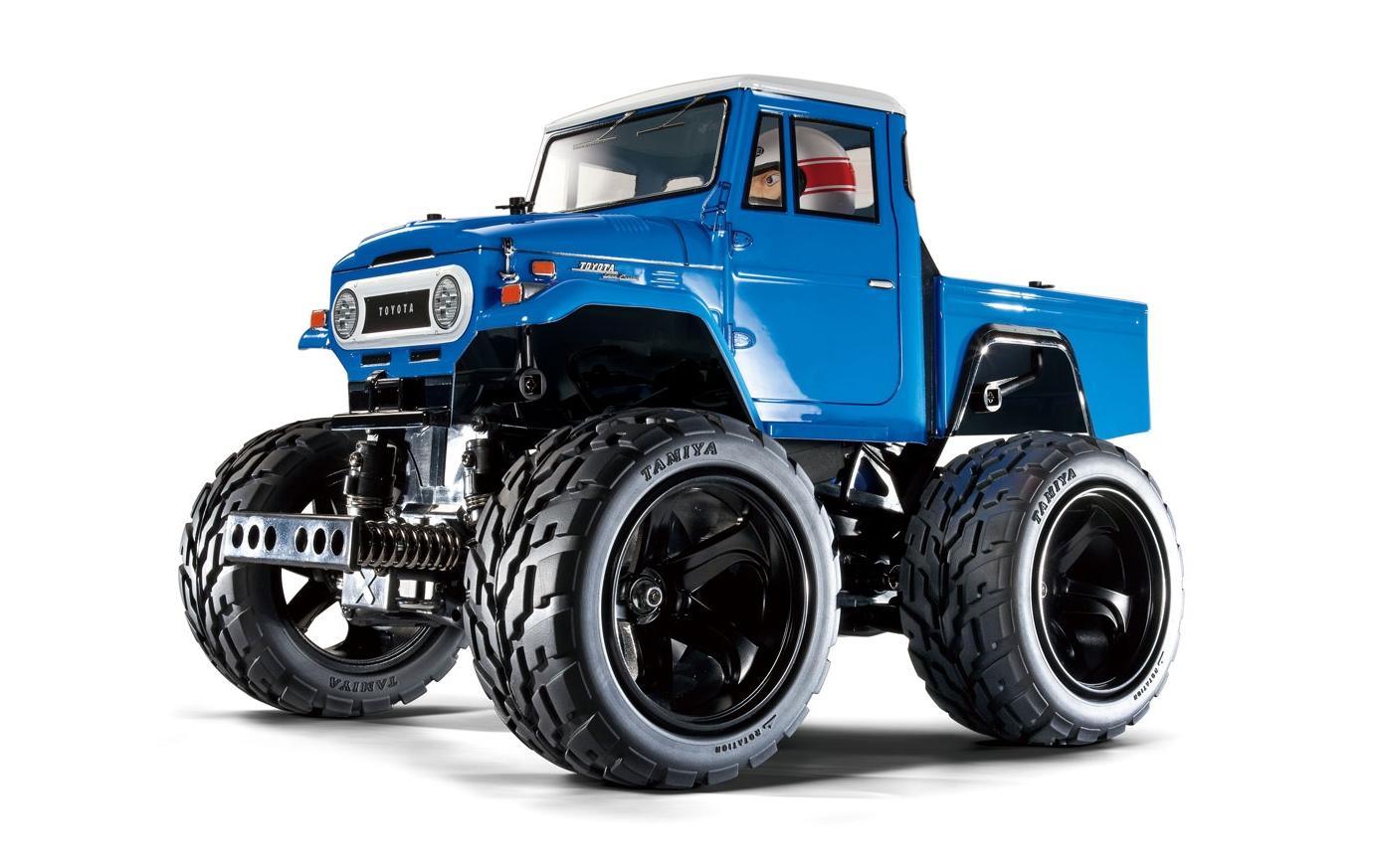 Monster Truck Toyota Land Cruiser 40 Pick Up Bausatz, 1:12<br>Toyota Land Cruiser 40 4WD Monstertruck auf GF-01 Chassis