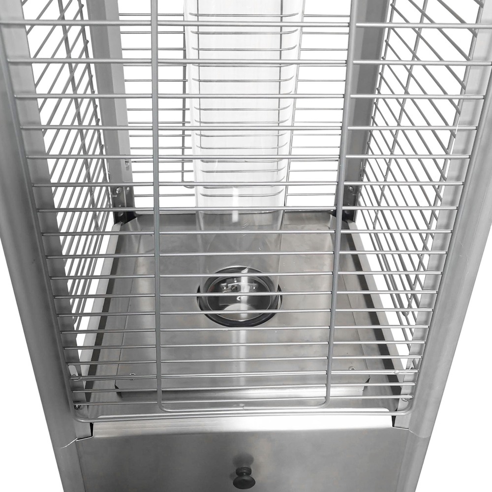 Parasol chauffant stockholm 13kw inox + housse
