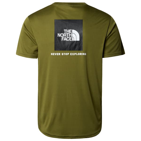 T-shirt randonnée THE NORTH FACE M REAXION RED BOX TEE FOREST OLIVE